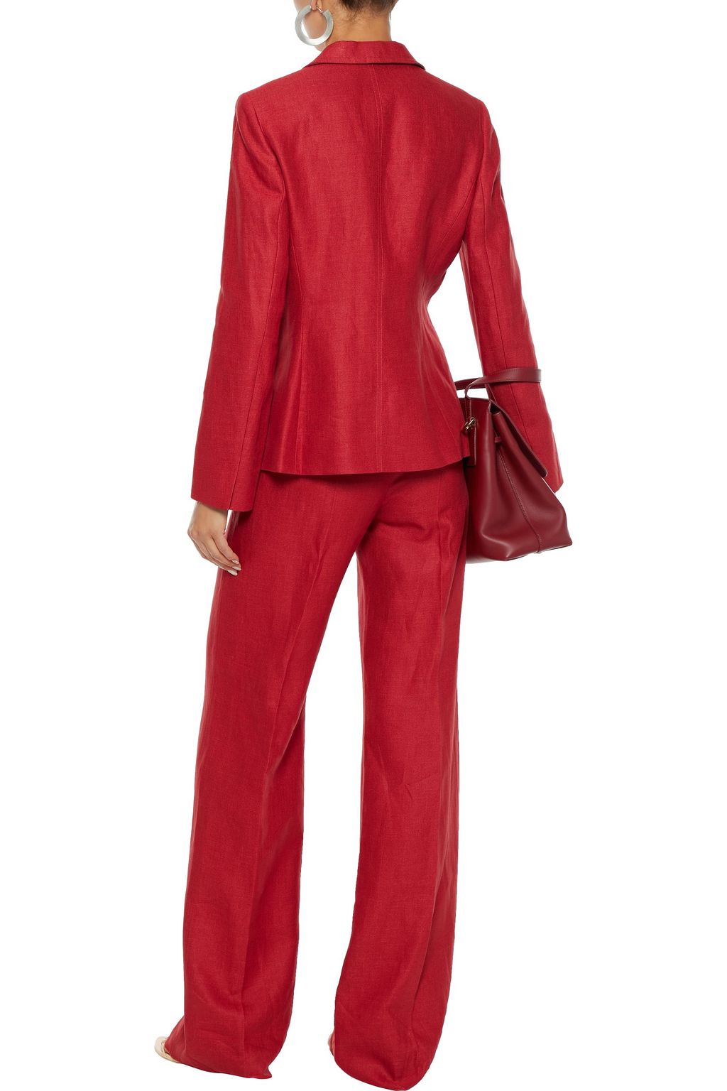 MAX MARA Lontra double-breasted linen-twill blazer