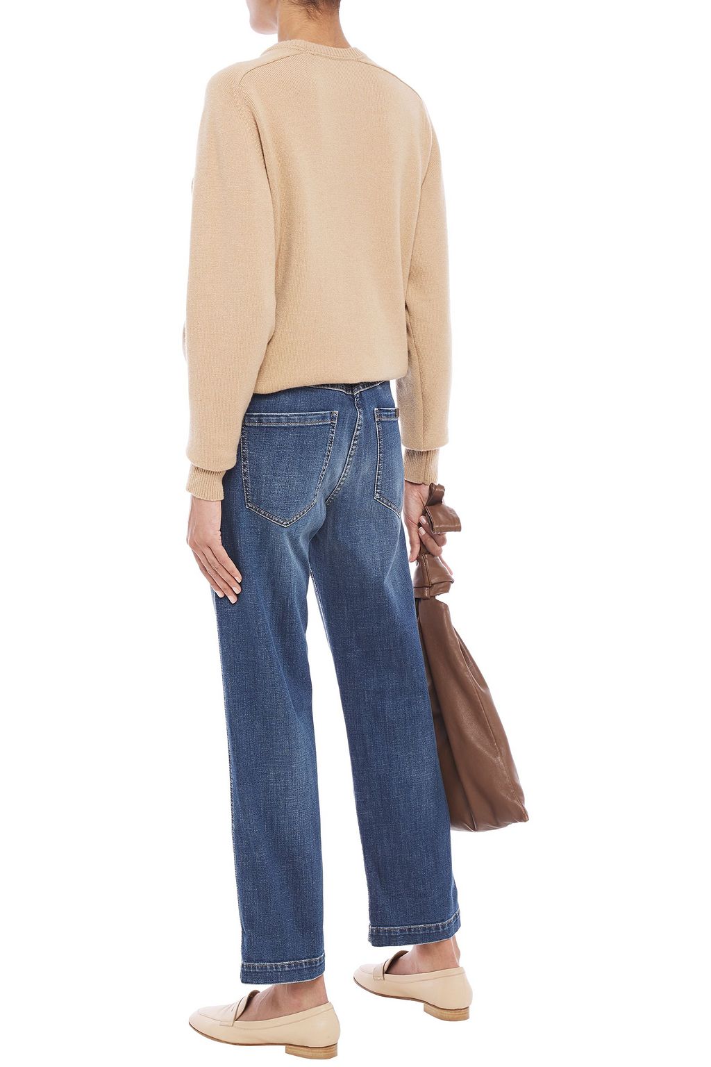 BRUNELLO CUCINELLI Belted high-rise straight-leg jeans