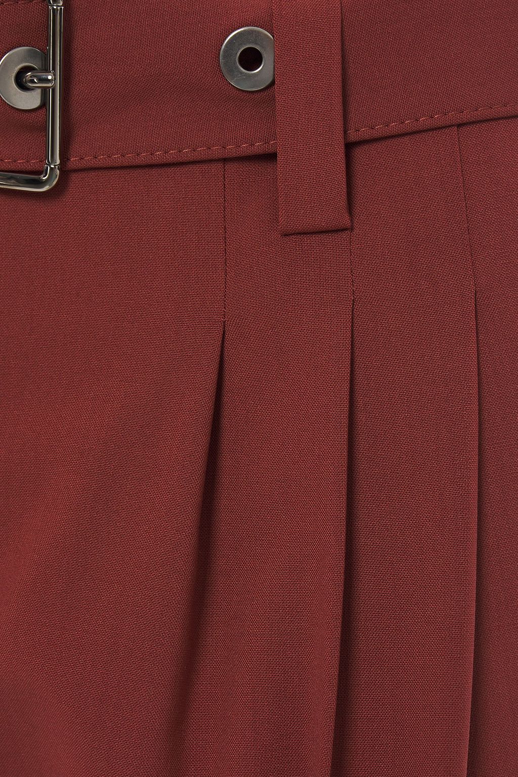 BRUNELLO CUCINELLI Cropped Karottenhose aus einer Wollmischung mit Gürtel