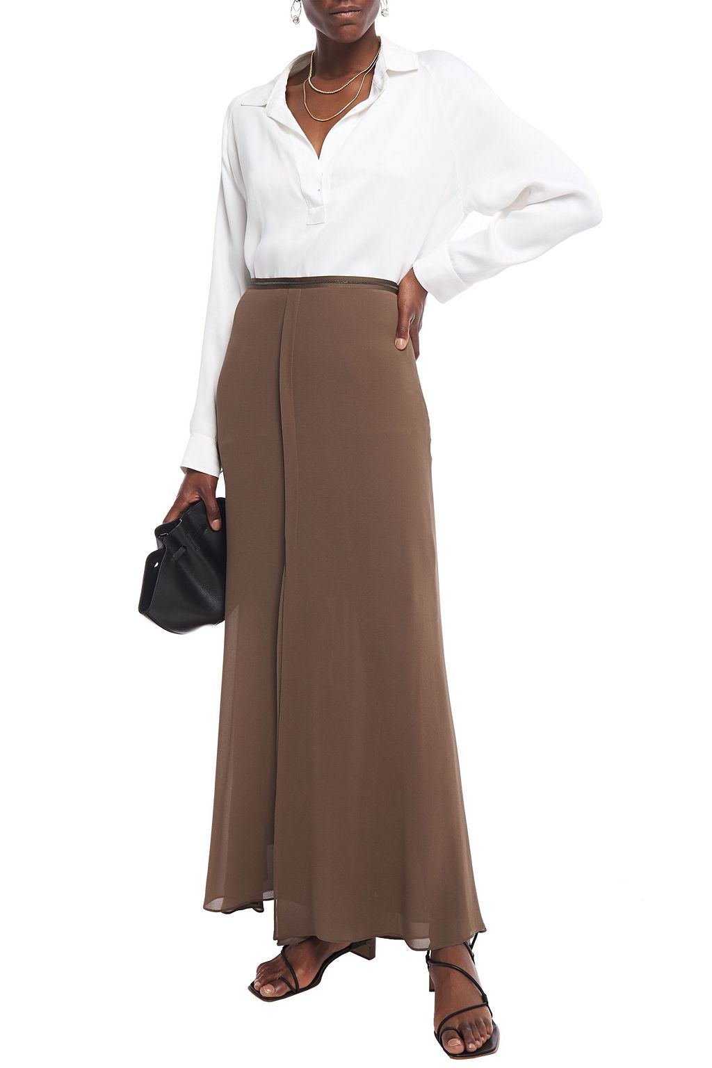beaded maxi skirt