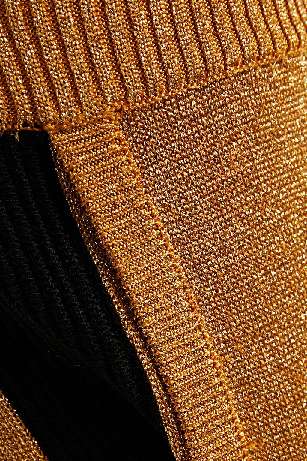 BELLA FREUD Striped metallic knitted track pants