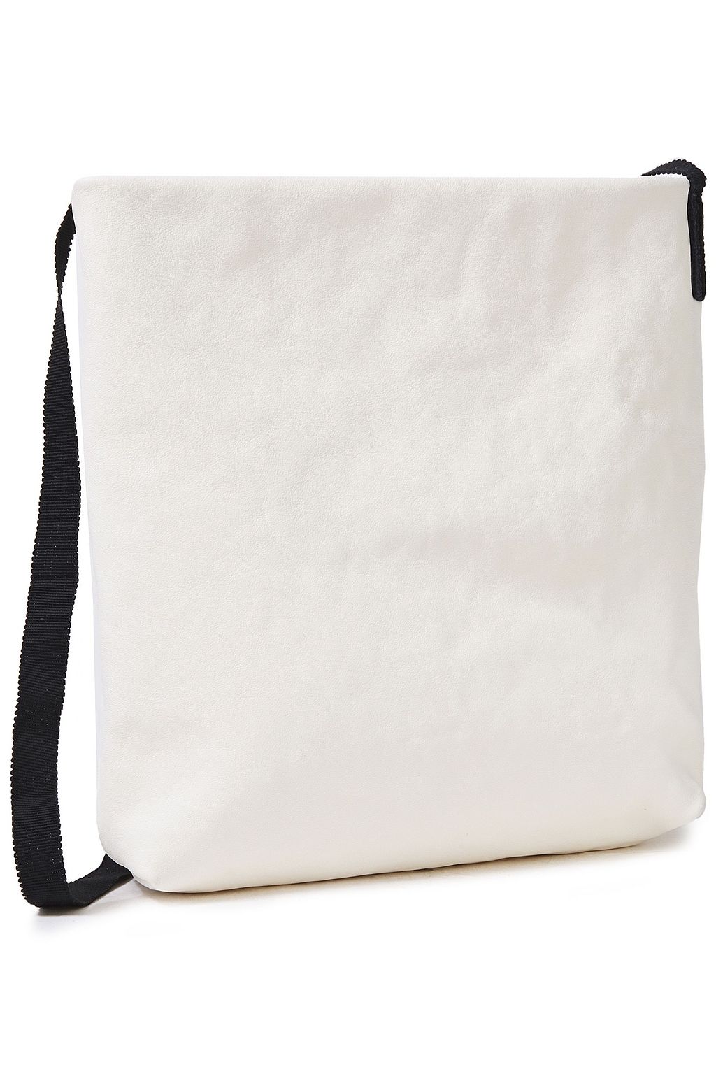 ANN DEMEULEMEESTER Grosgrain-trimmed leather shoulder bag