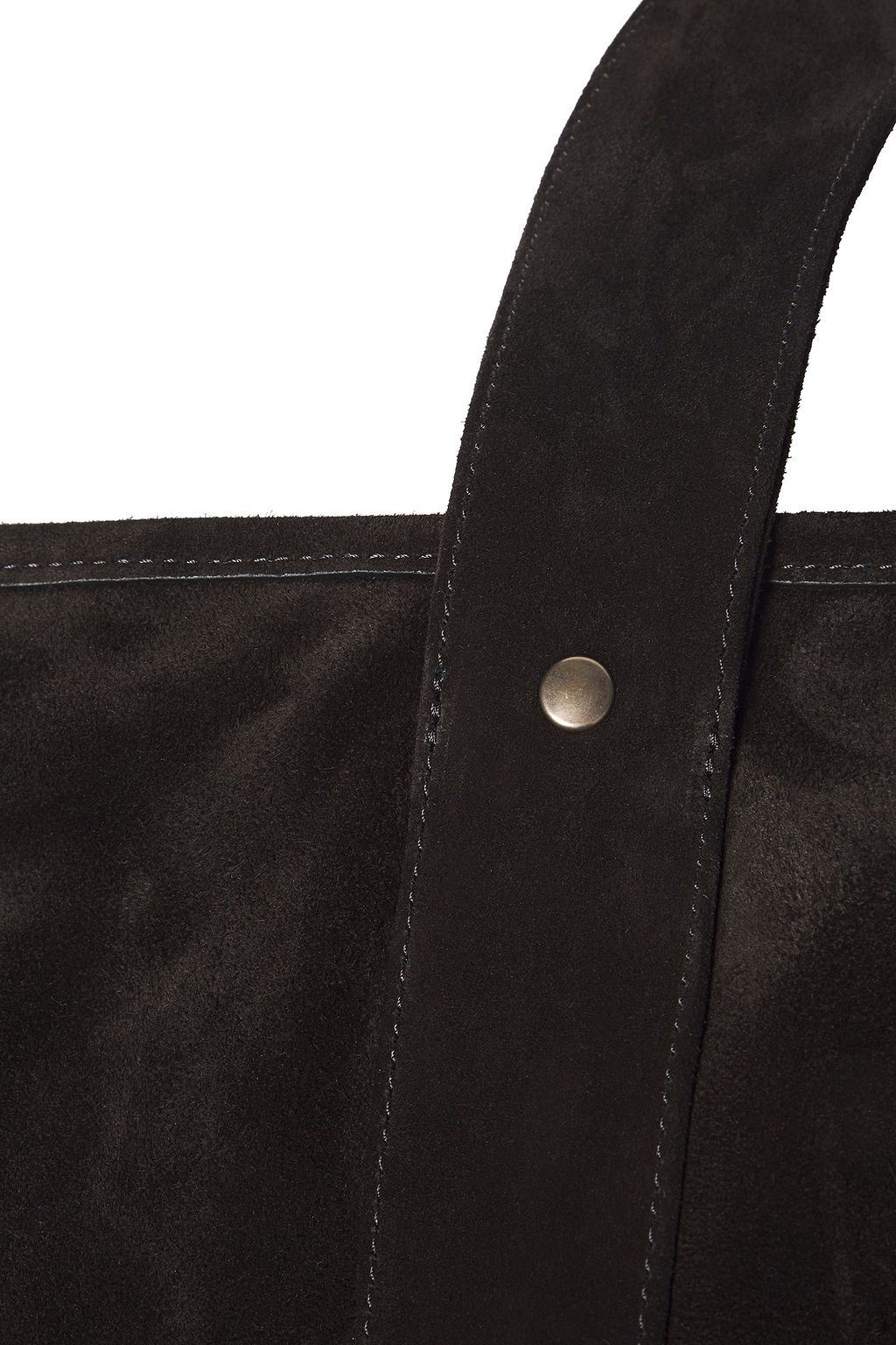 ANN DEMEULEMEESTER Studded suede tote