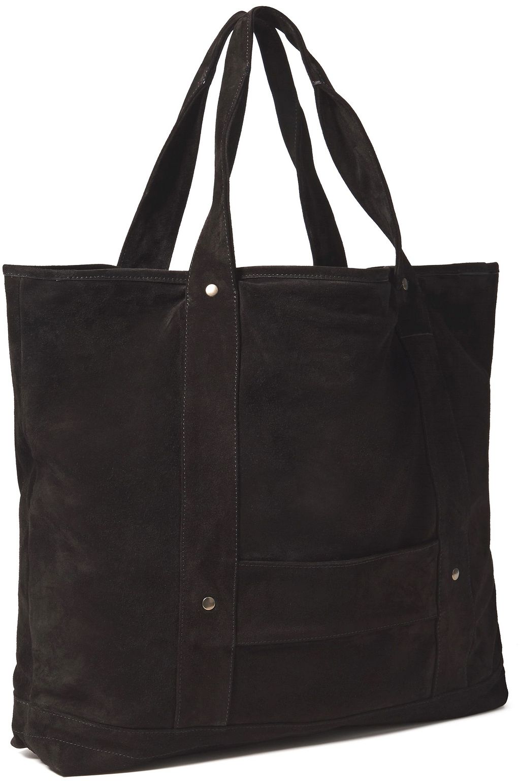 ANN DEMEULEMEESTER Studded suede tote