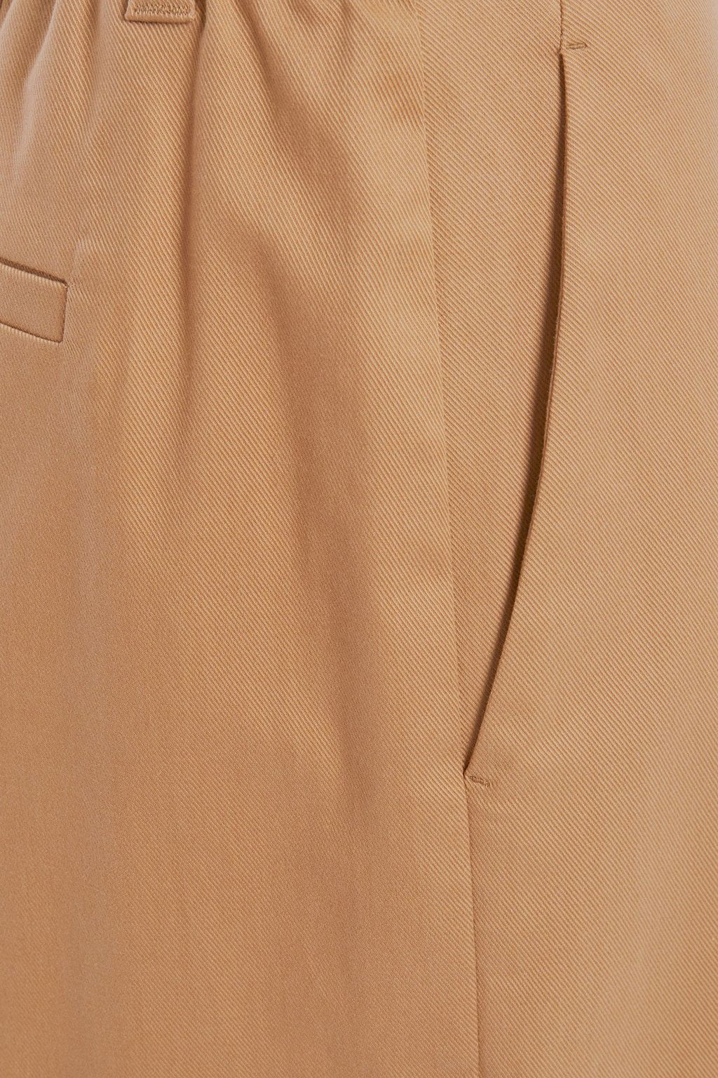 BRUNELLO CUCINELLI Cotton-blend twill wide-leg pants
