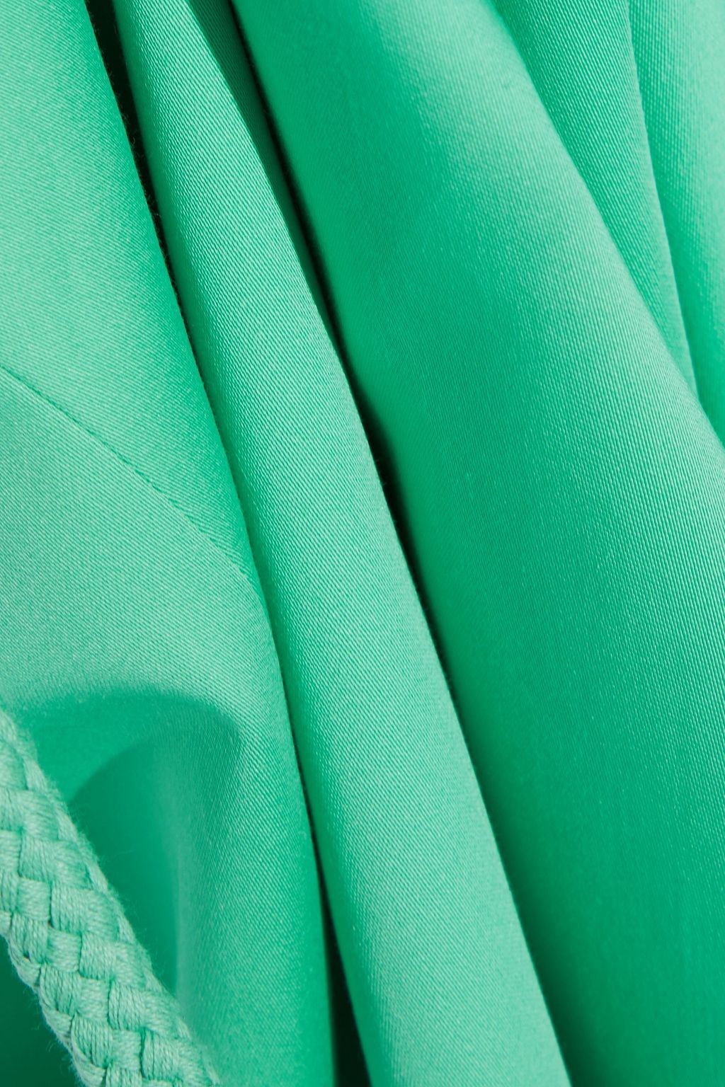 MAX MARA Cordoba belted pleated cotton-blend dress