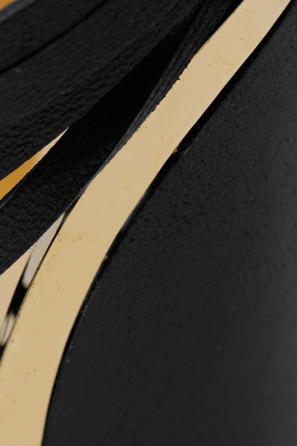 BALMAIN Leather and gold-tone bracelet