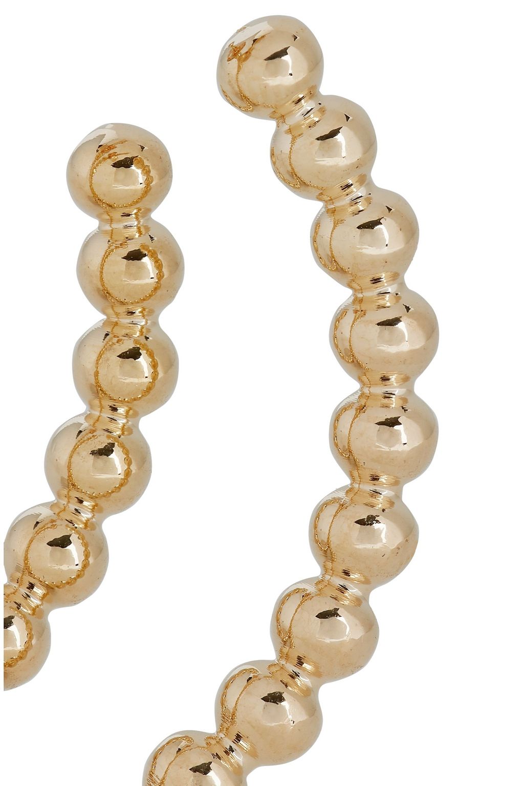 SHASHI Fort Knox 18-karat gold-plated hoop earrings