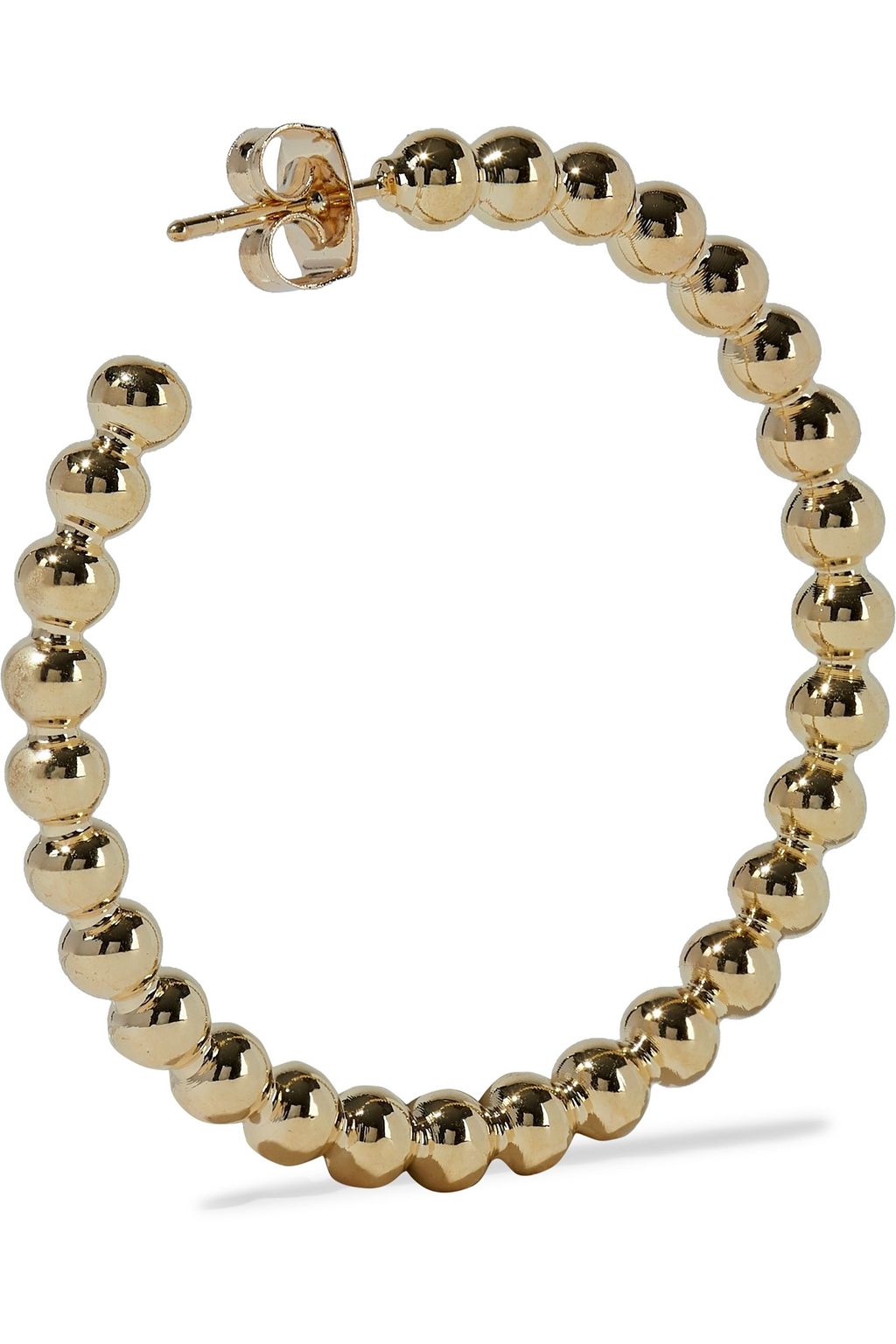 SHASHI Fort Knox 18-karat gold-plated hoop earrings