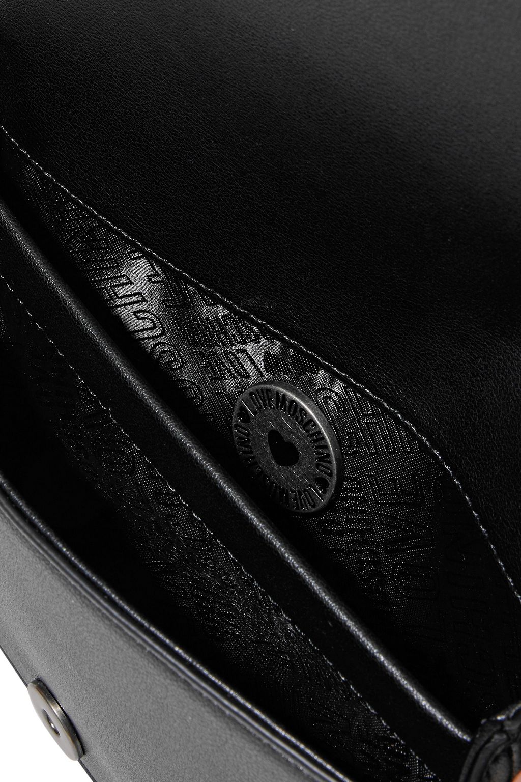 LOVE MOSCHINO Logo-embellished faux leather shoulder bag