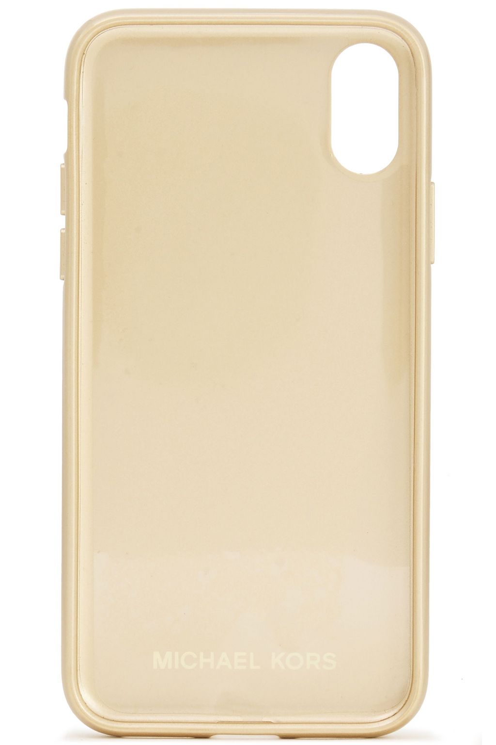 MICHAEL MICHAEL KORS Metallic textured-leather iPhone case