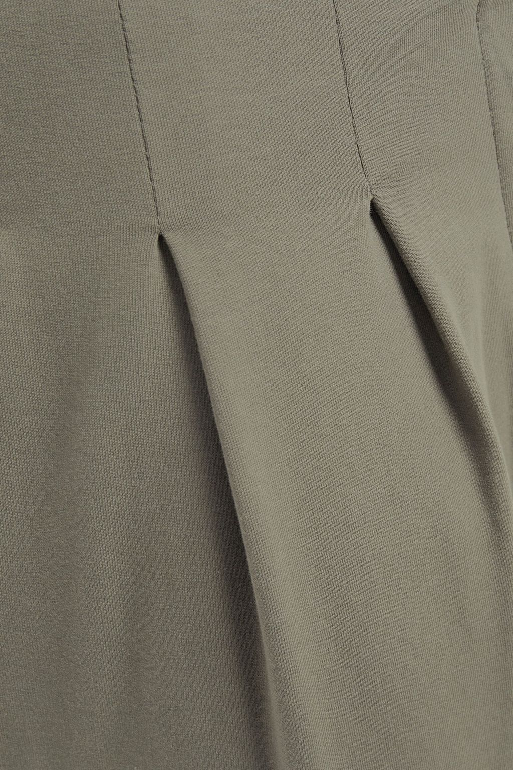 BRUNELLO CUCINELLI Pleated French cotton-blend terry tapered pants