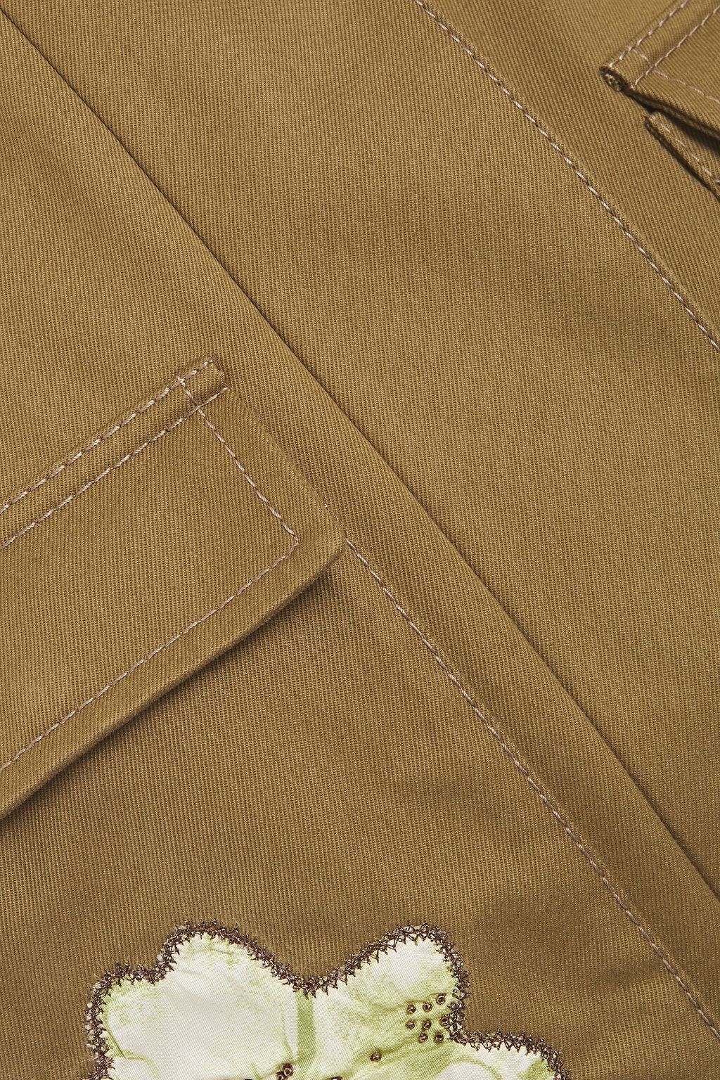 VALENTINO GARAVANI Embroidered cotton-twill jacket