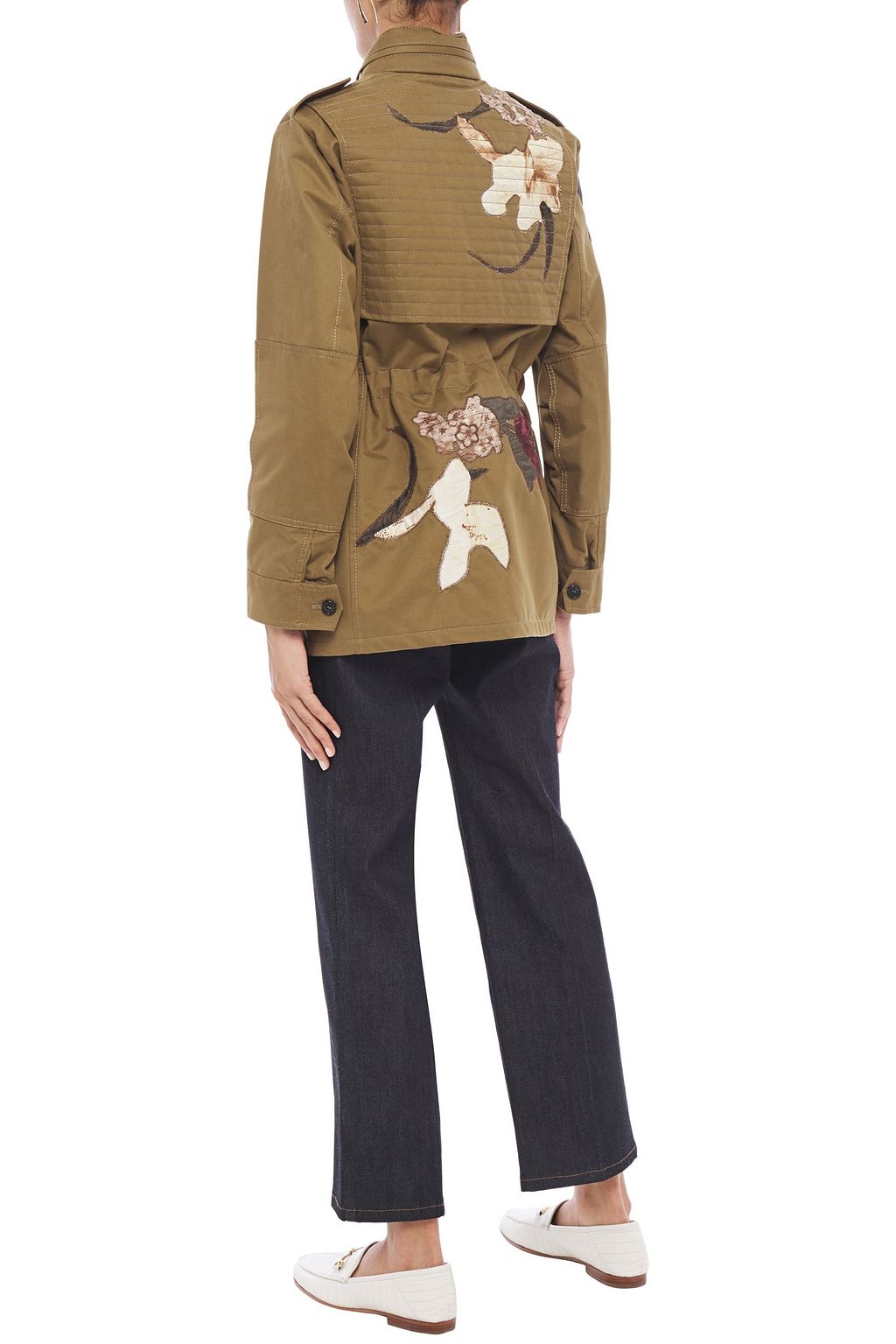 VALENTINO GARAVANI Embroidered cotton-twill jacket