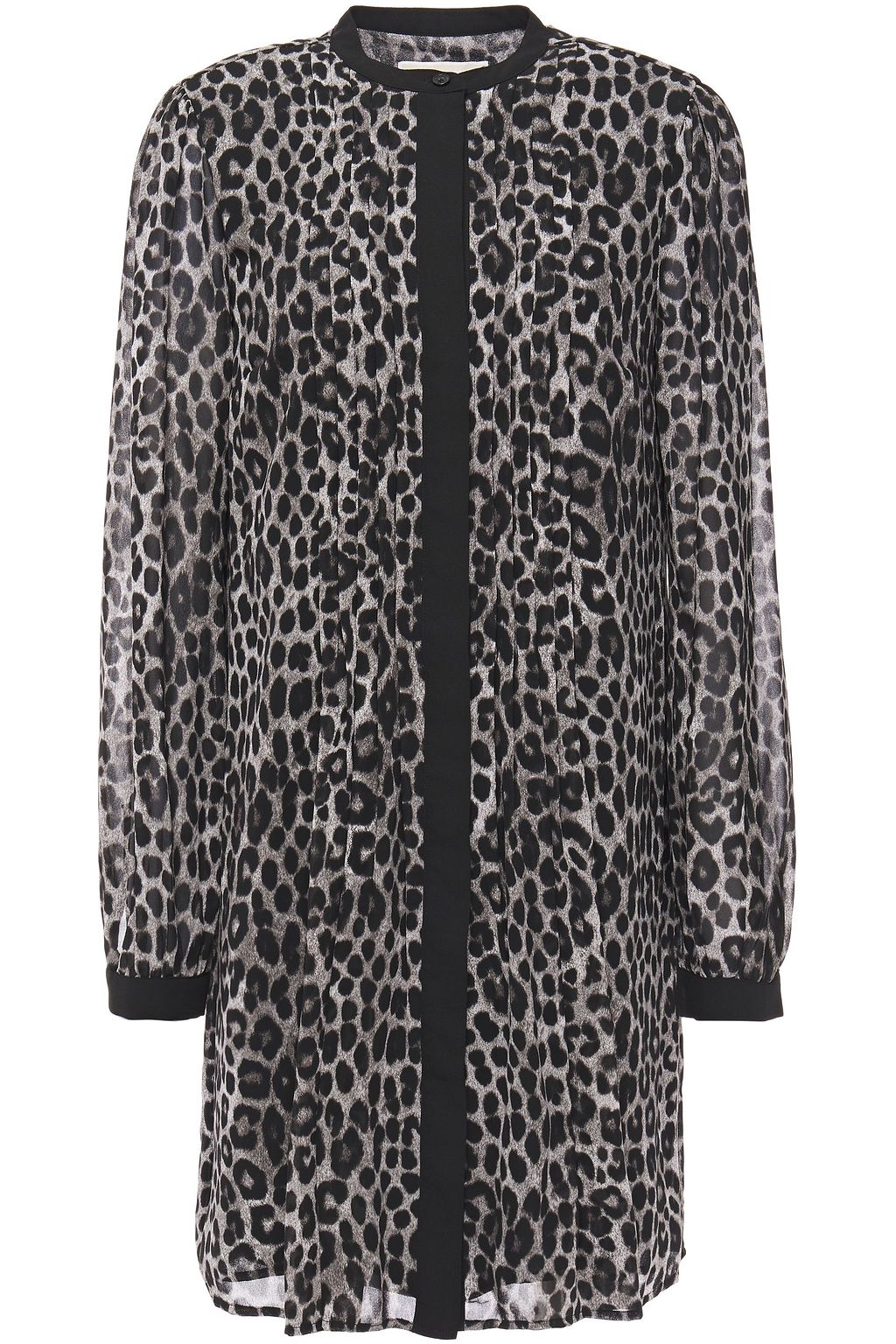 michael kors shirt dress grey