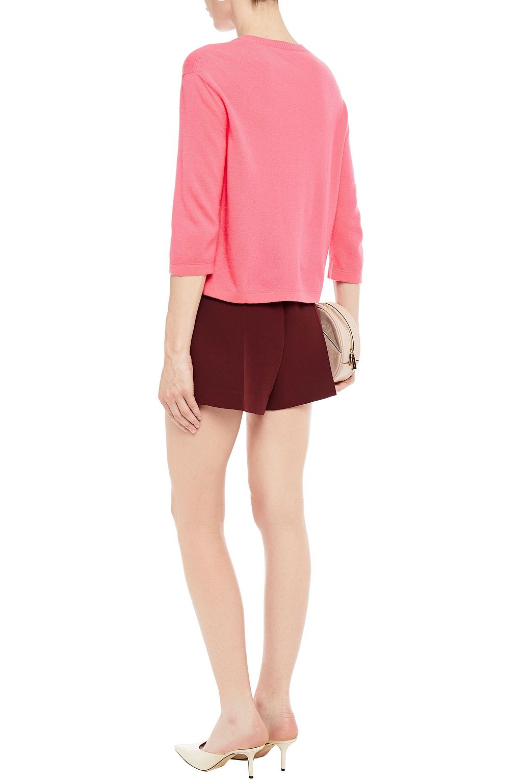 VALENTINO GARAVANI Embellished appliquéd wool and cashmere-blend sweater