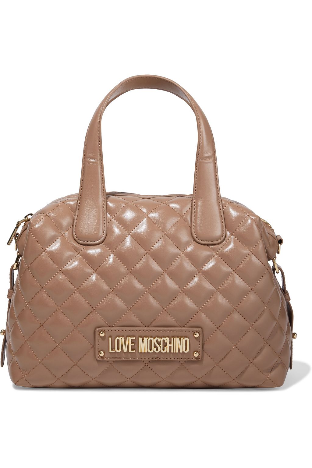 moschino brown leather bag