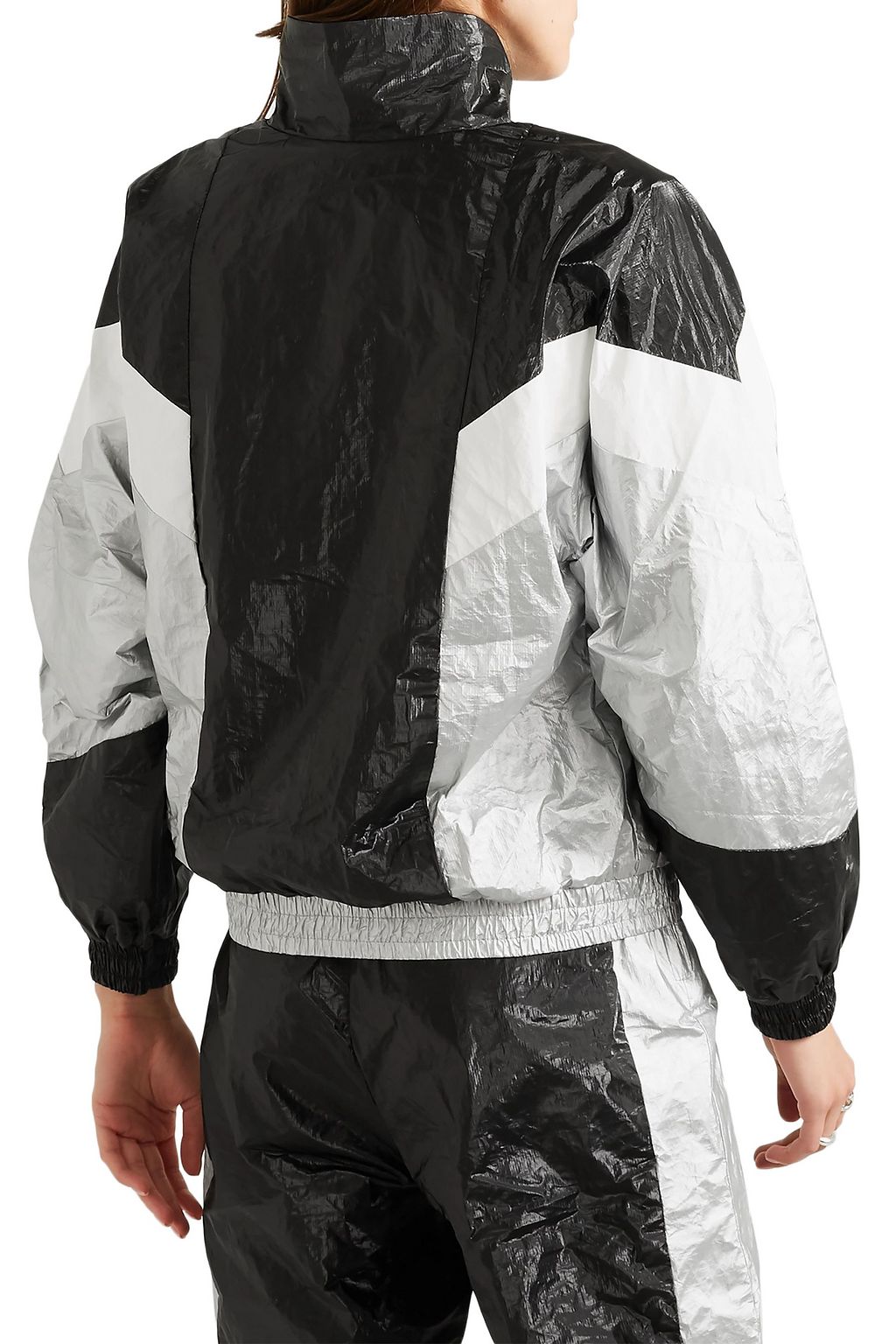 TWENTY MONTRÉAL Color-block metallic shell jacket