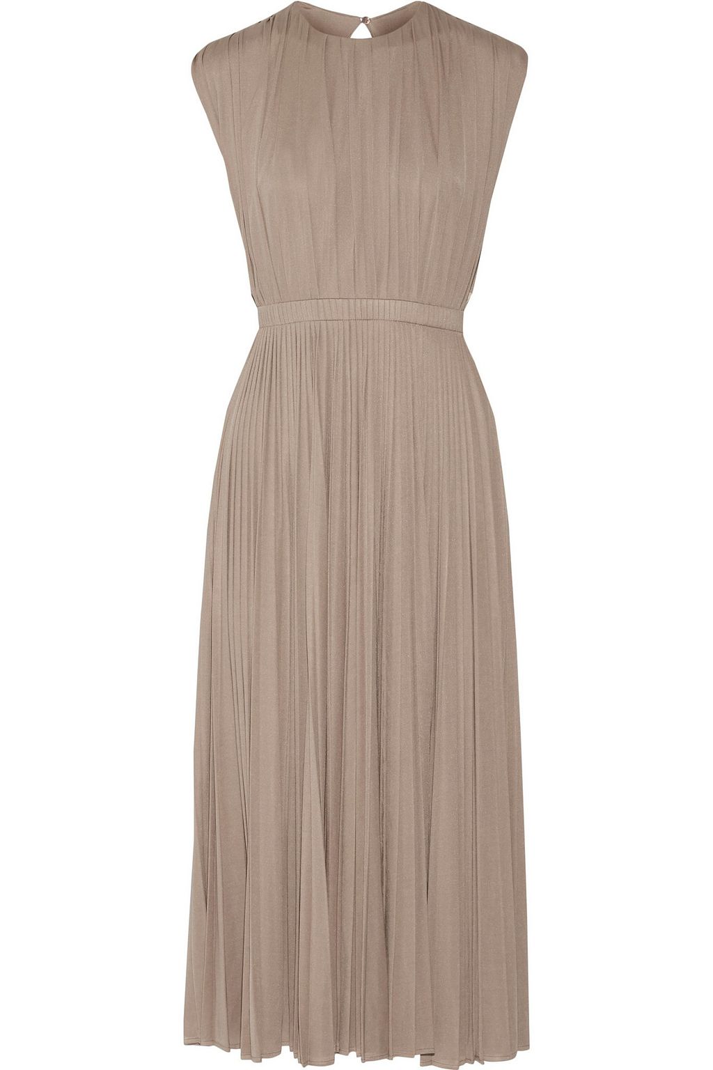 silk pleated dress