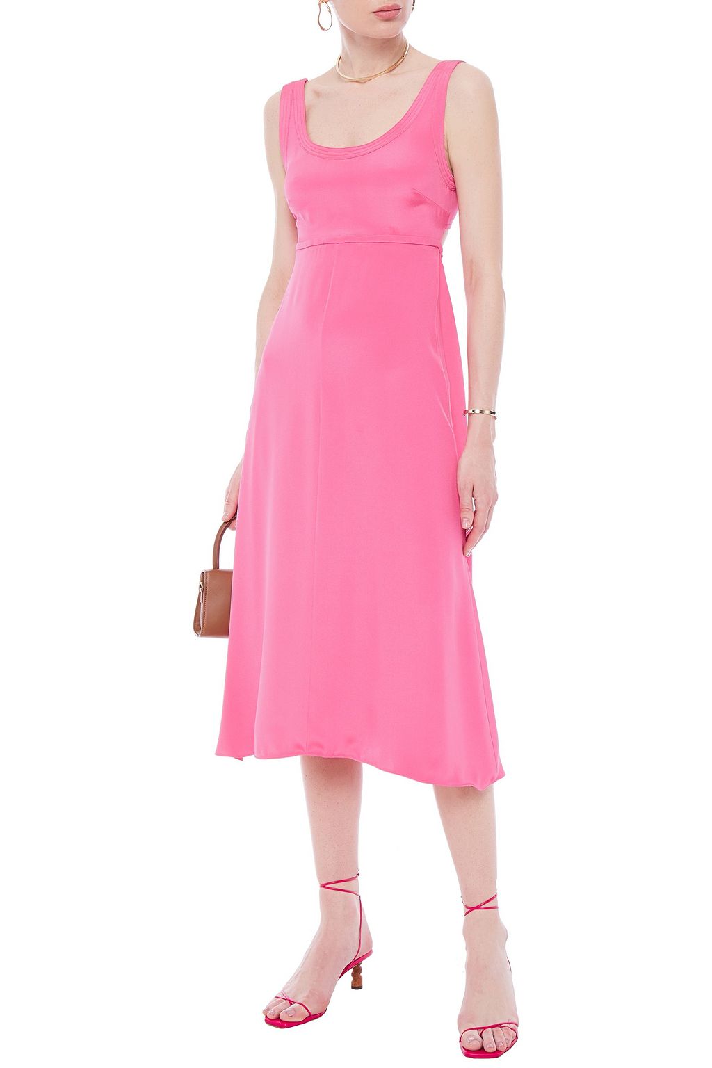 VALENTINO GARAVANI Cutout silk midi dress