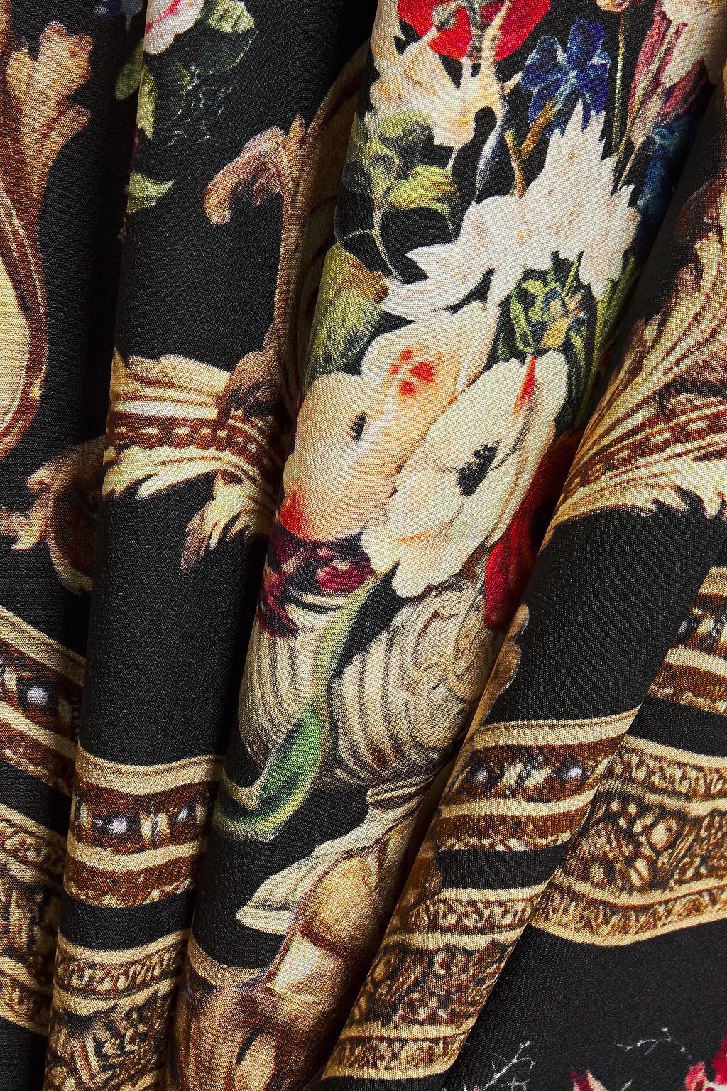 CAMILLA Crystal-embellished printed silk crepe de chine kaftan
