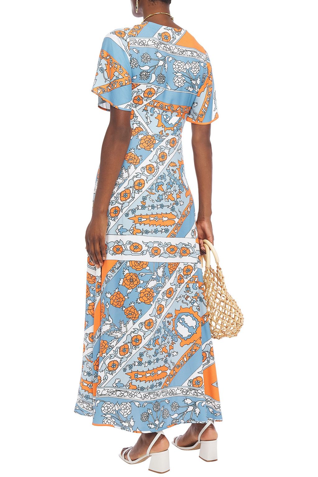 ANTIK BATIK Leandra floral-print jacquard maxi dress