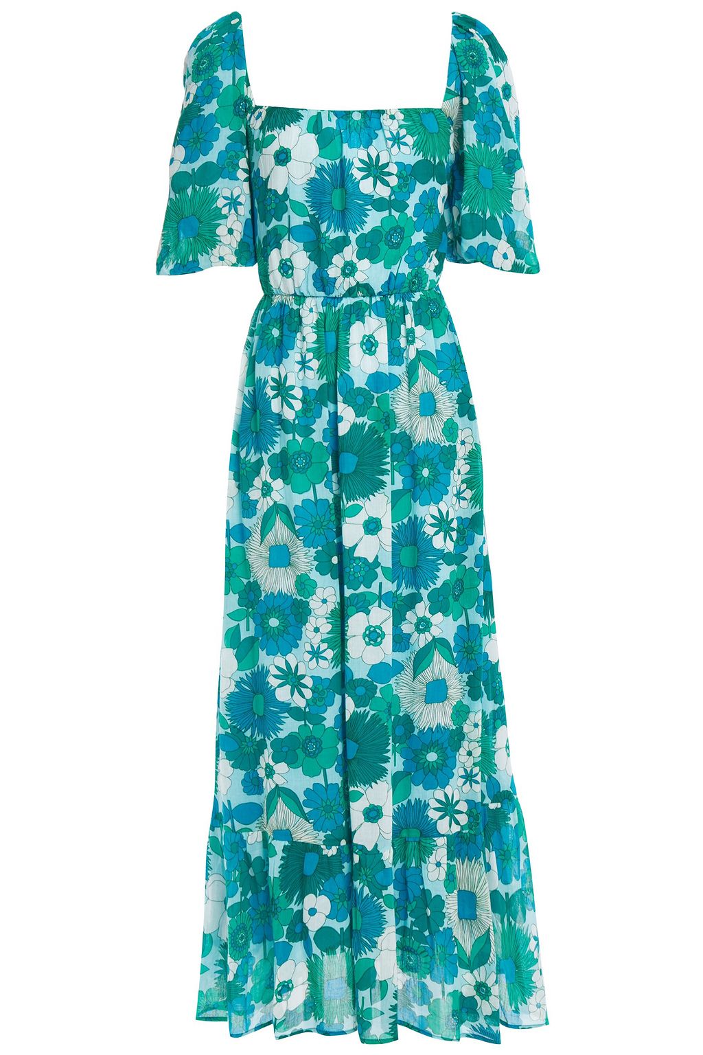 ANTIK BATIK Lorette cutout floral-print cotton maxi dress | THE OUTNET