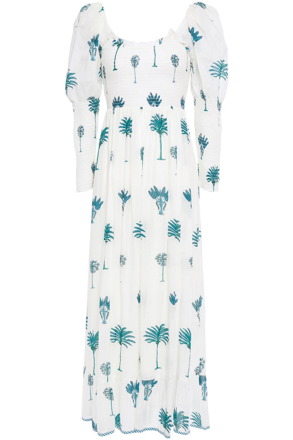 cotton voile maxi dress