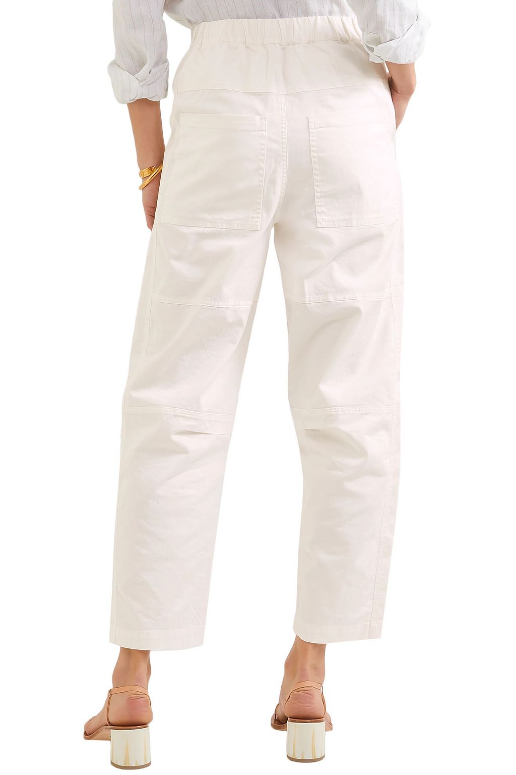 SEA Tula cotton-blend twill straight-leg pants