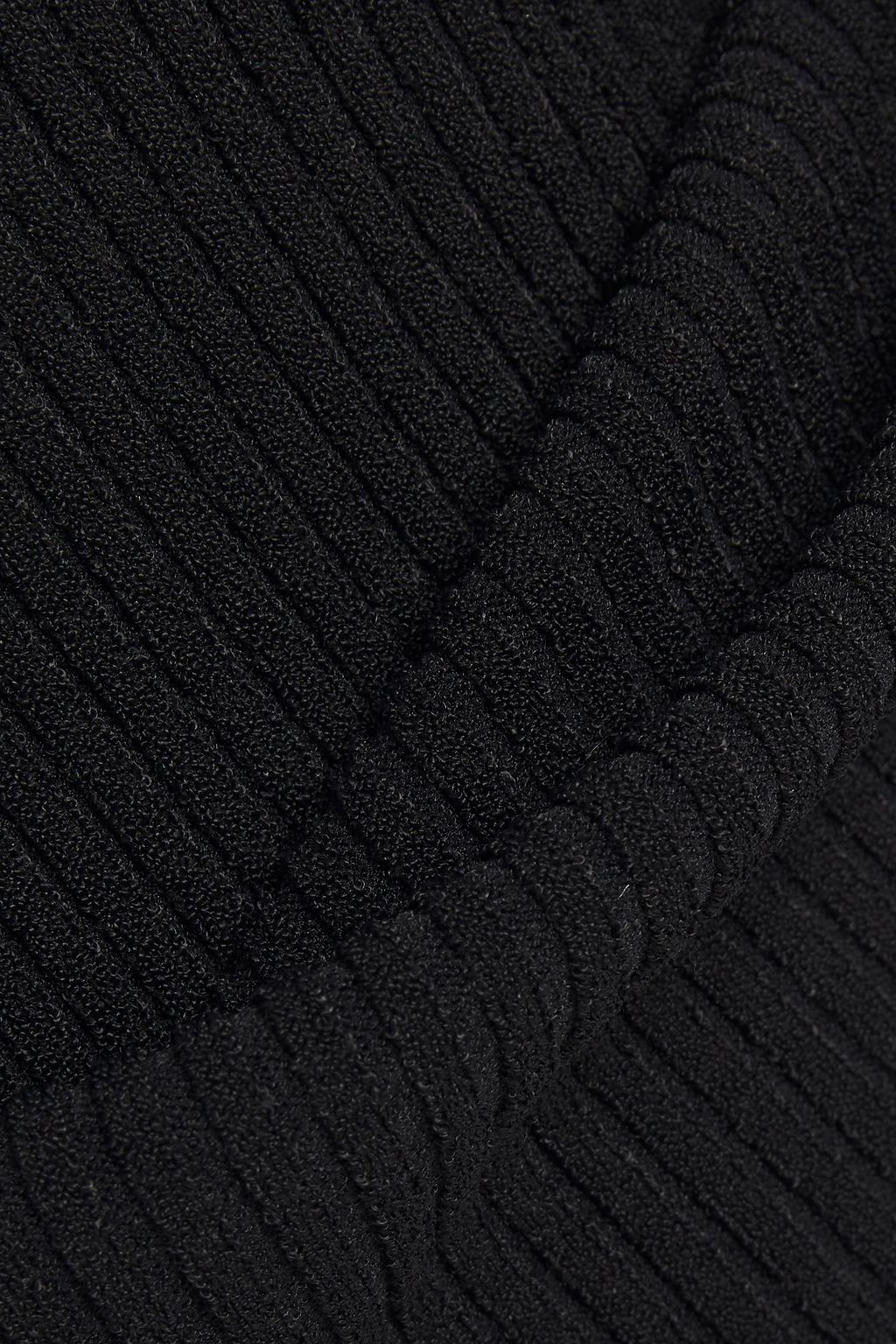 AUTUMN CASHMERE Striped ribbed-knit sweater
