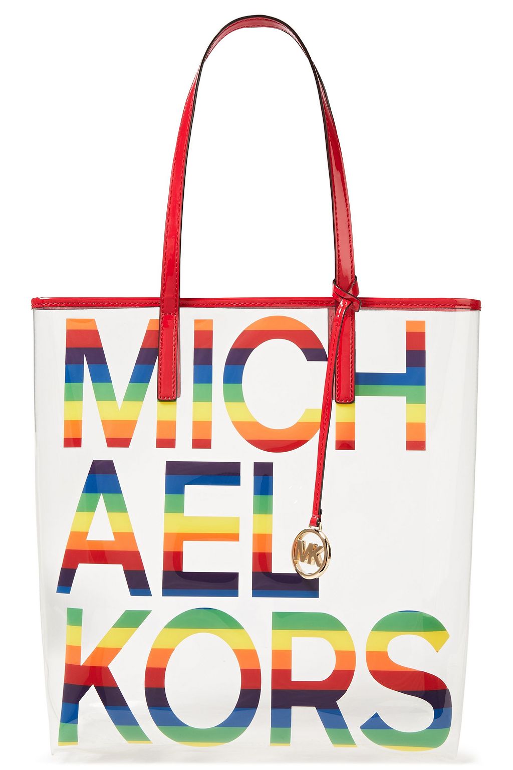 clear designer tote
