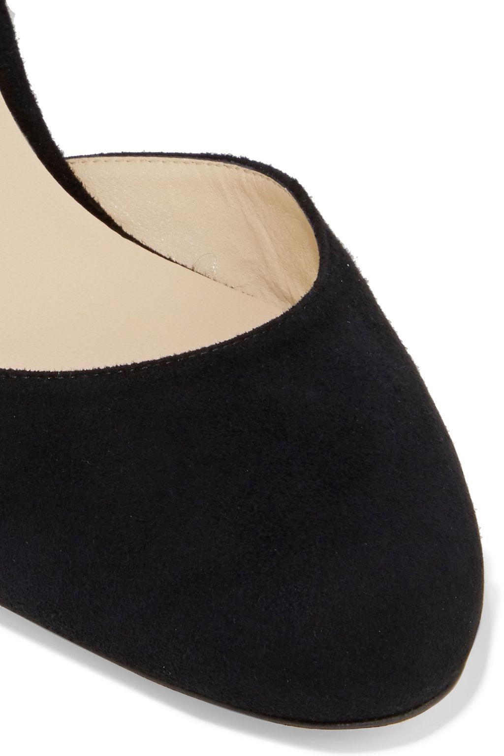 JIMMY CHOO Marine 35 crystal-embellished suede pumps