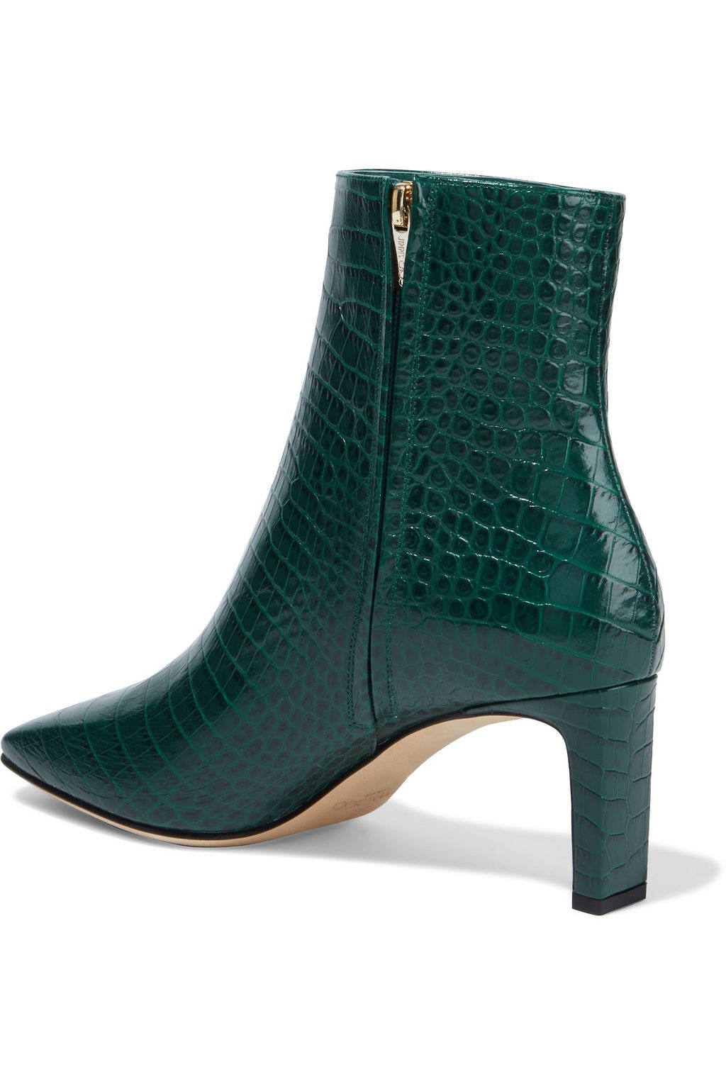JIMMY CHOO Minori 65 croc-effect leather ankle boots