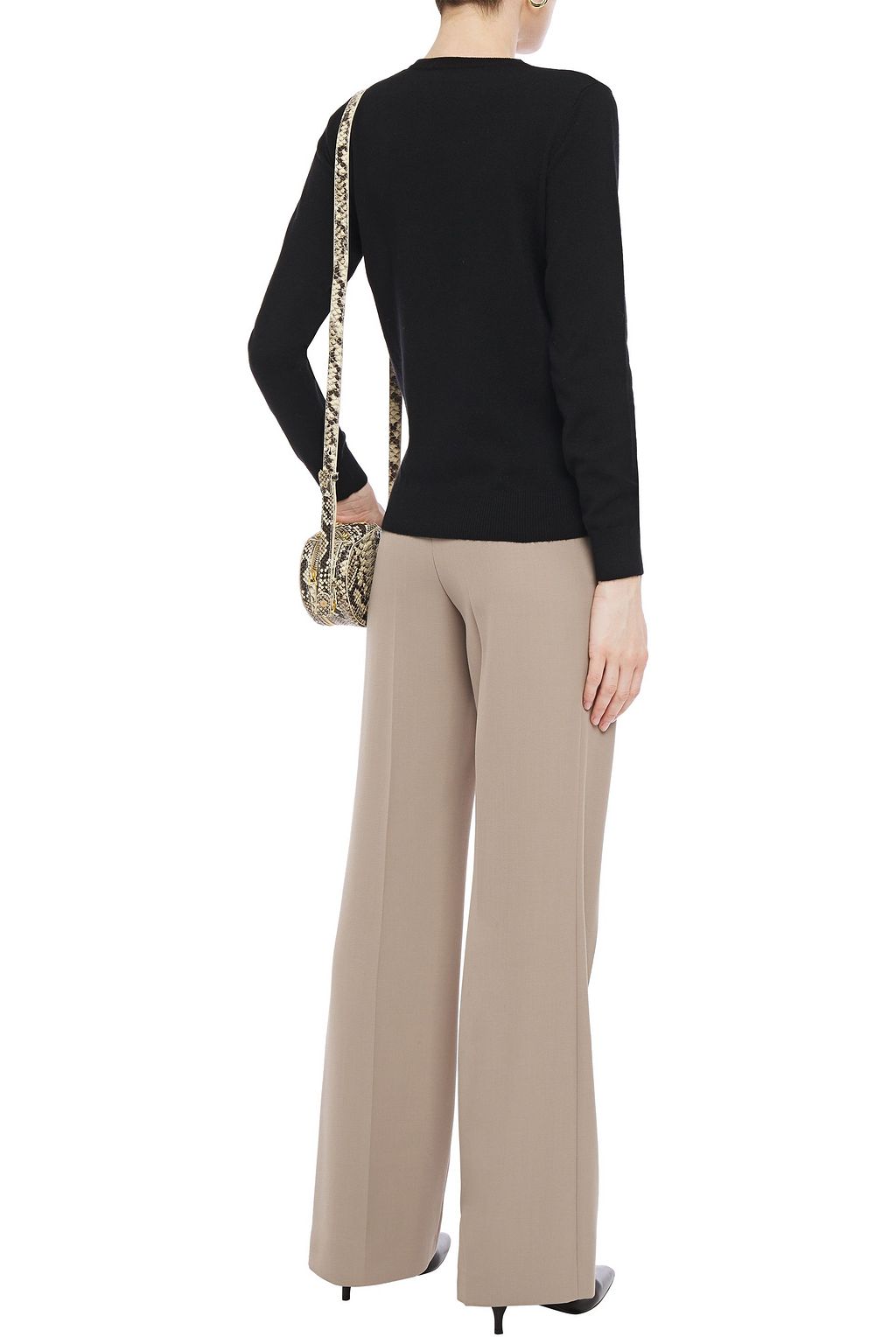 N.PEAL Melierter Kaschmirpullover