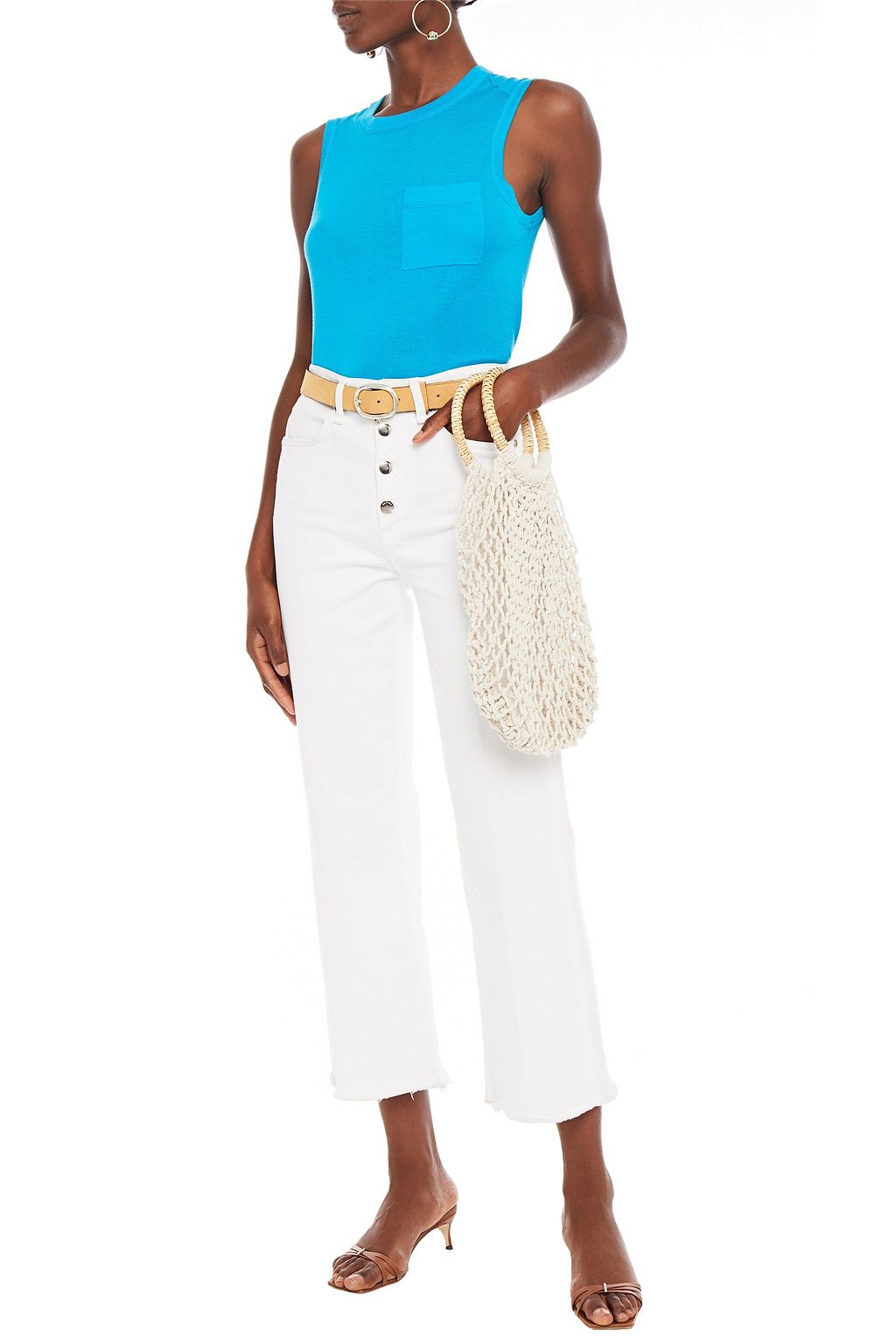 COTTON BY AUTUMN CASHMERE Cotton-jersey tank