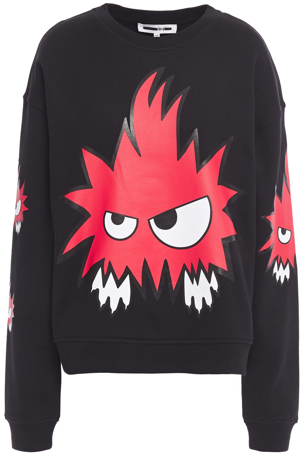 alexander mcqueen hoodie black and red
