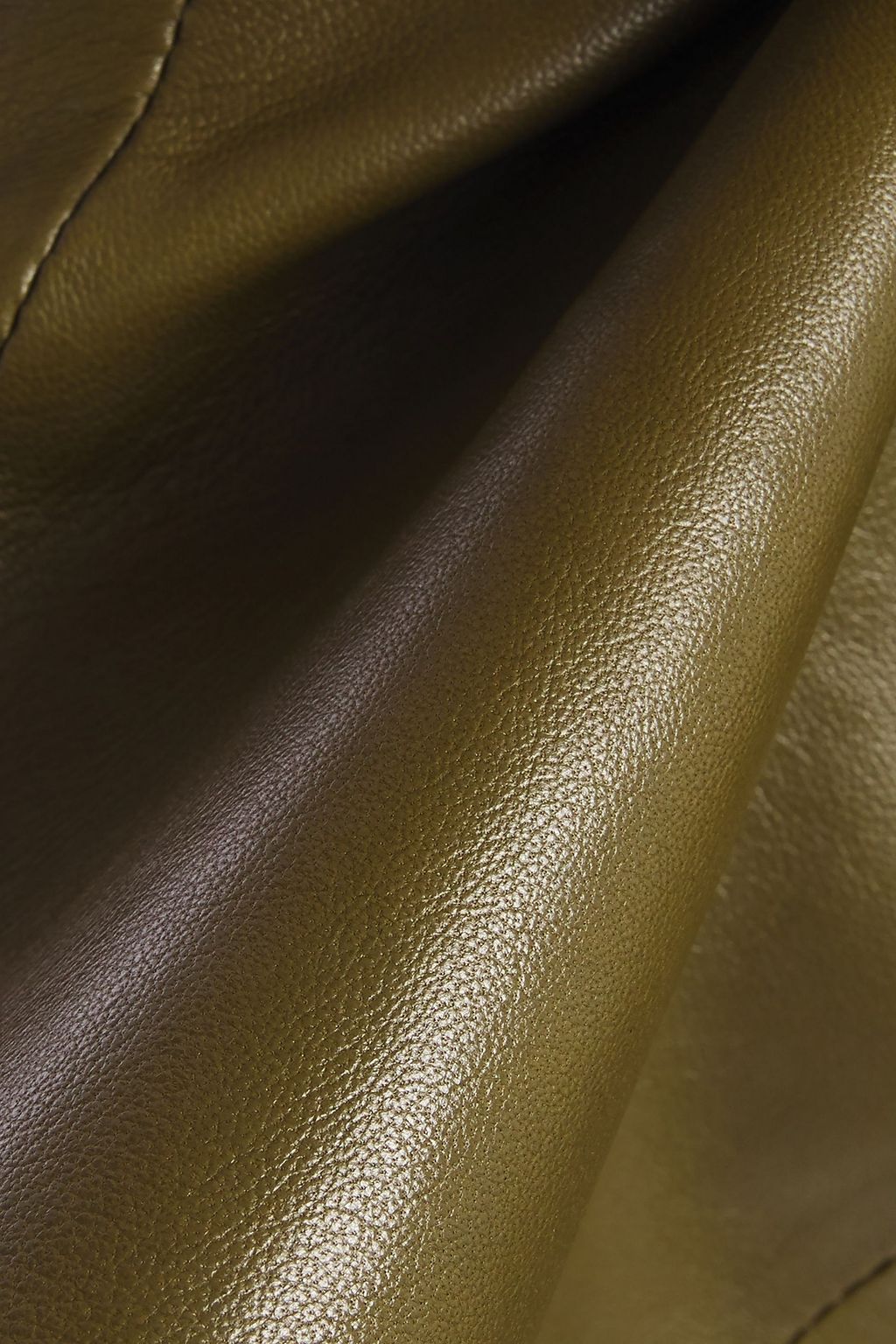 MUUBAA Grimsay leather peplum top