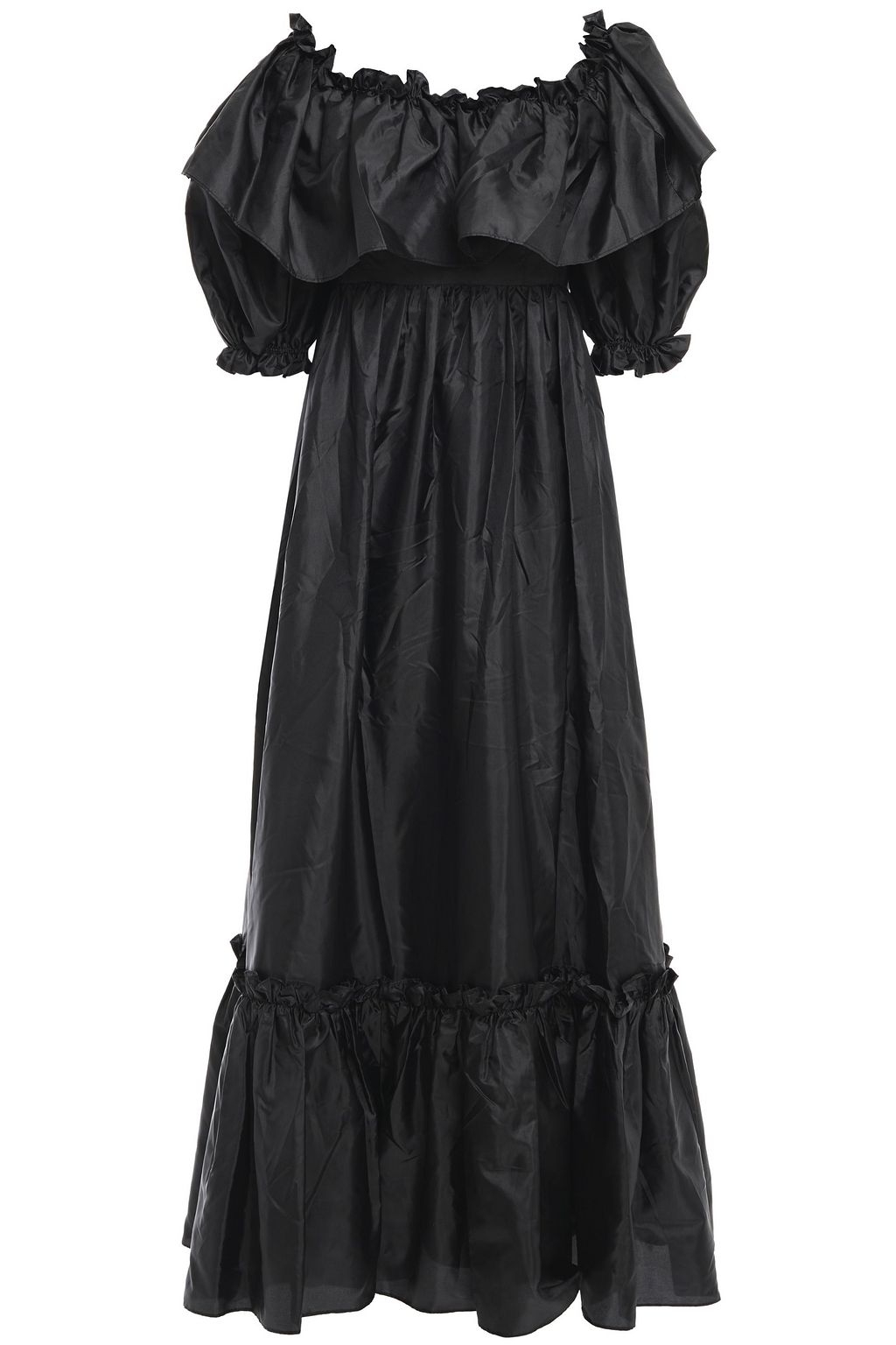 taffeta maxi dress