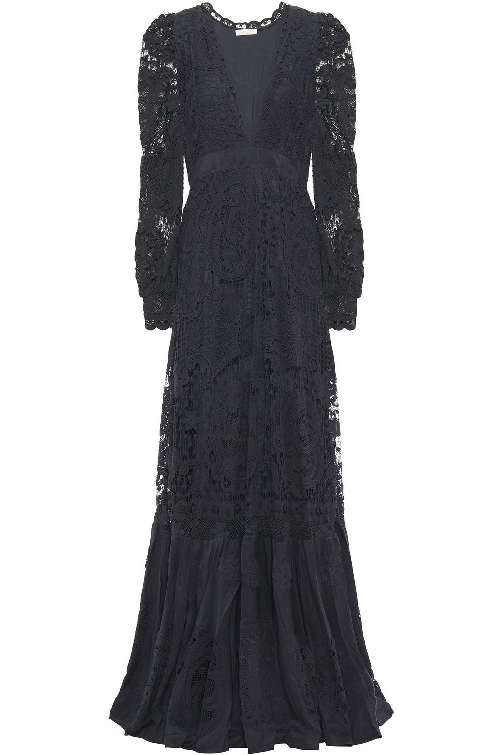 cotton lace maxi dress