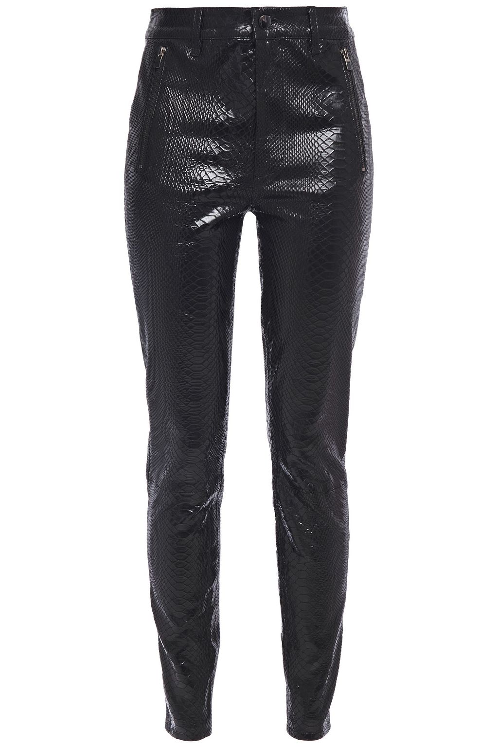 leather snake pants