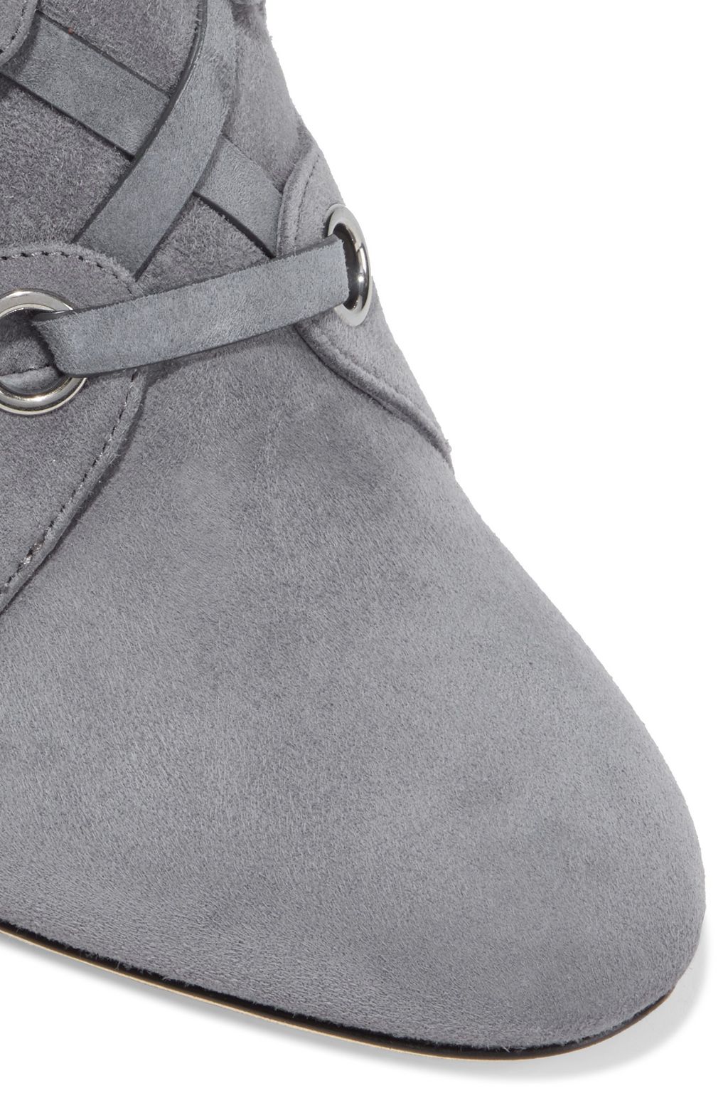 JIMMY CHOO Blayre 85 lace-up suede ankle boots