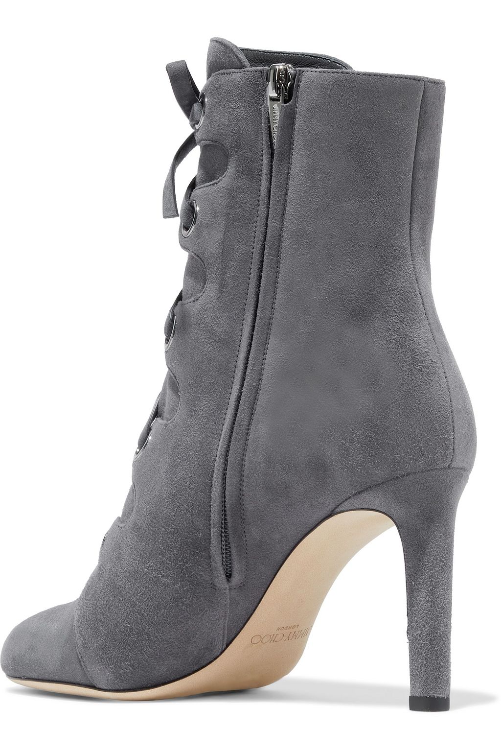 JIMMY CHOO Blayre 85 lace-up suede ankle boots