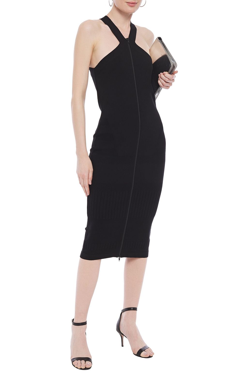 MCQ ALEXANDER MCQUEEN Stretch-knit midi dress