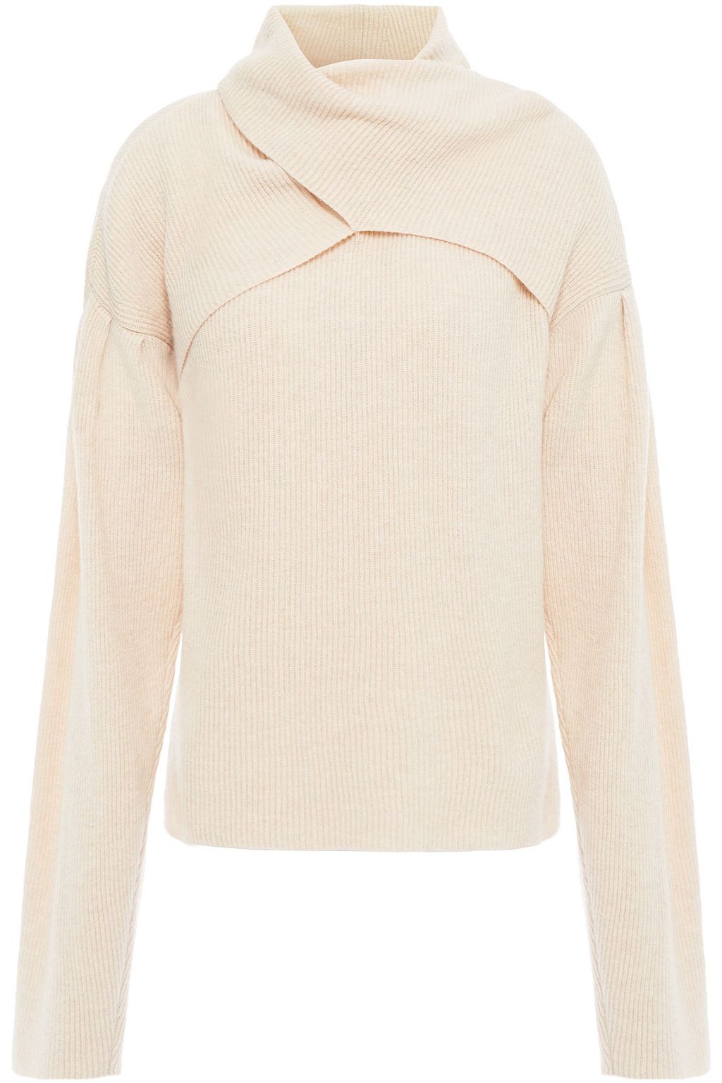 Cream Korina layered ribbed-knit sweater | Sale up to 70% off | THE ...