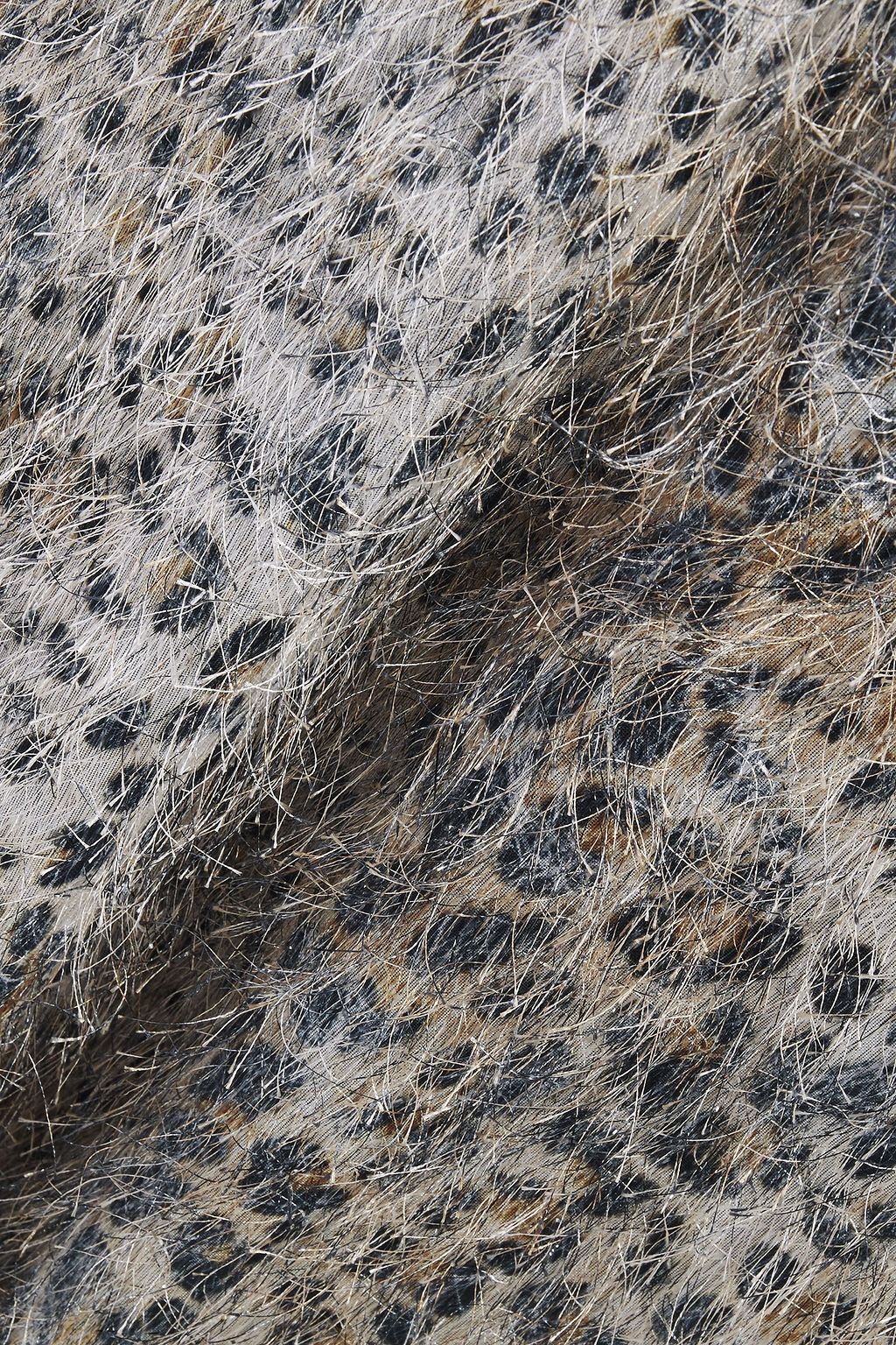 MCQ ALEXANDER MCQUEEN Leopard-print fil coupé midi skirt