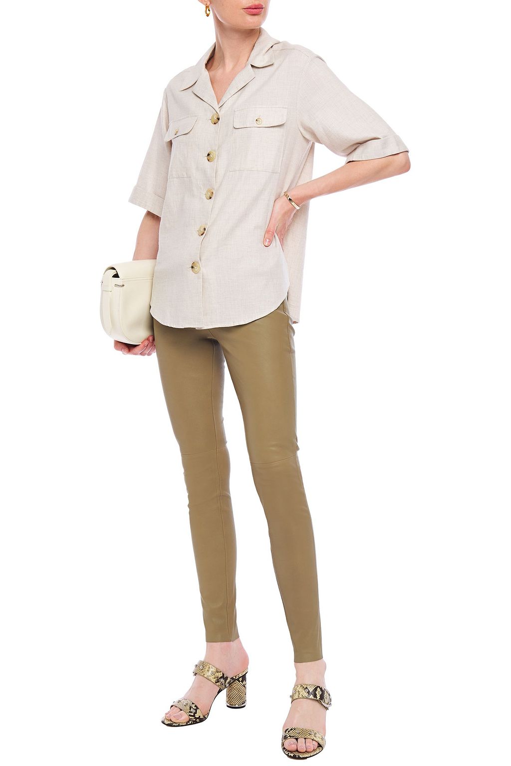 MUUBAA Bandit stretch-leather skinny pants