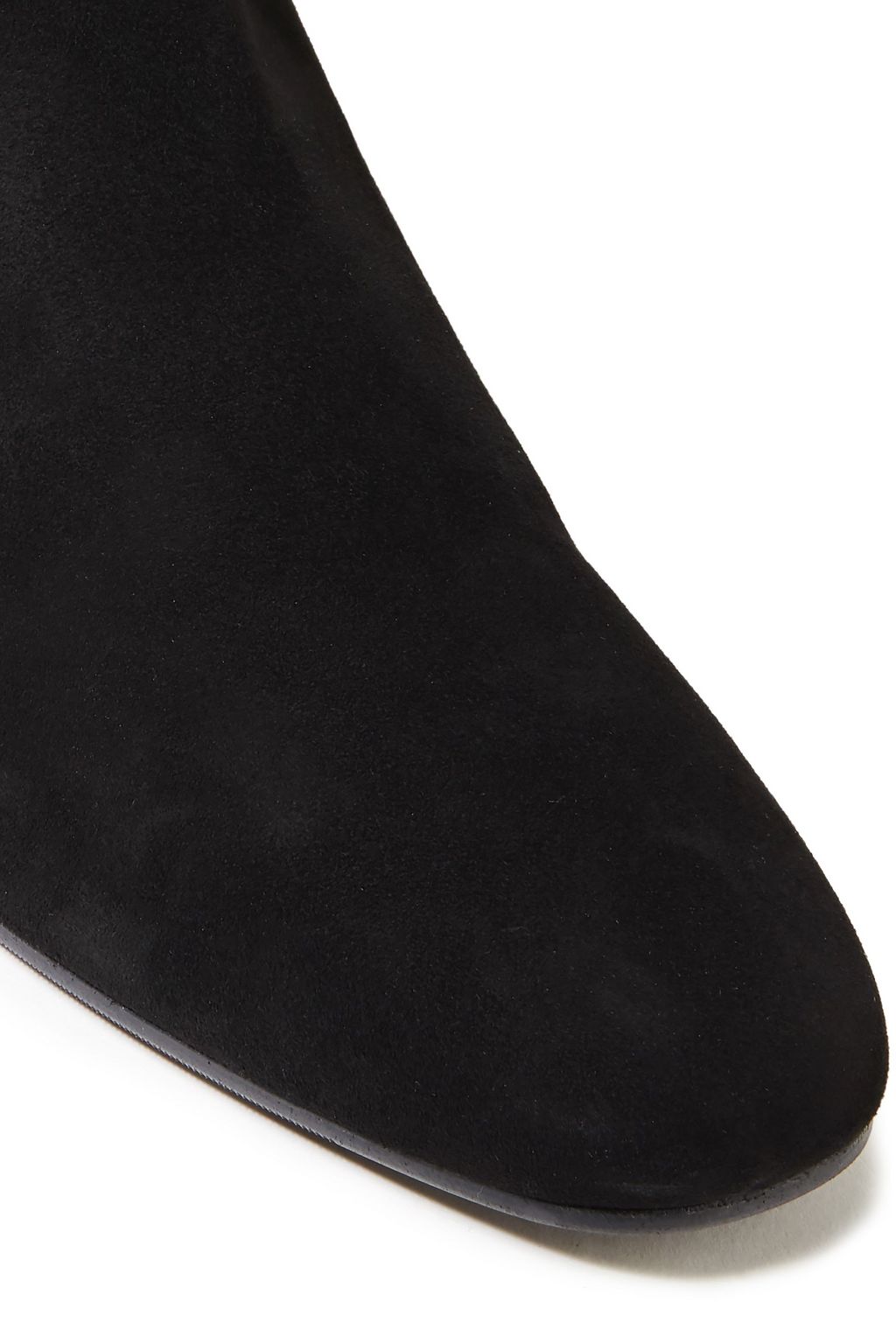 STUART WEITZMAN Shrimpton leather-paneled suede knee boots