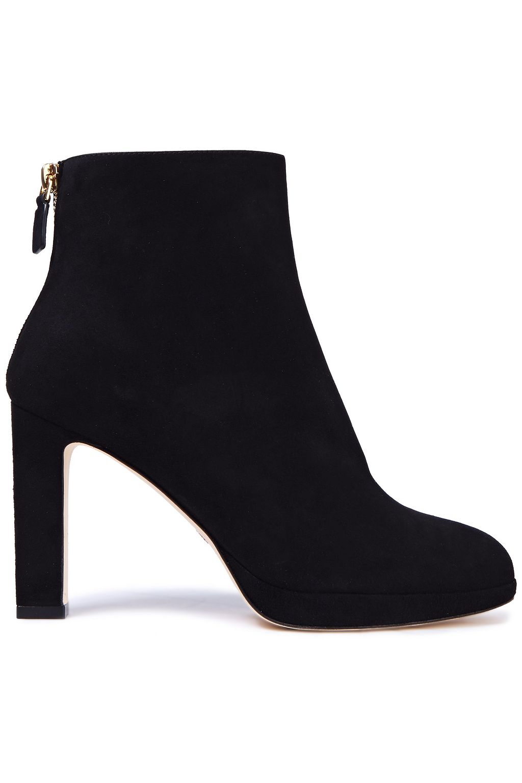 stuart weitzman black suede ankle boots