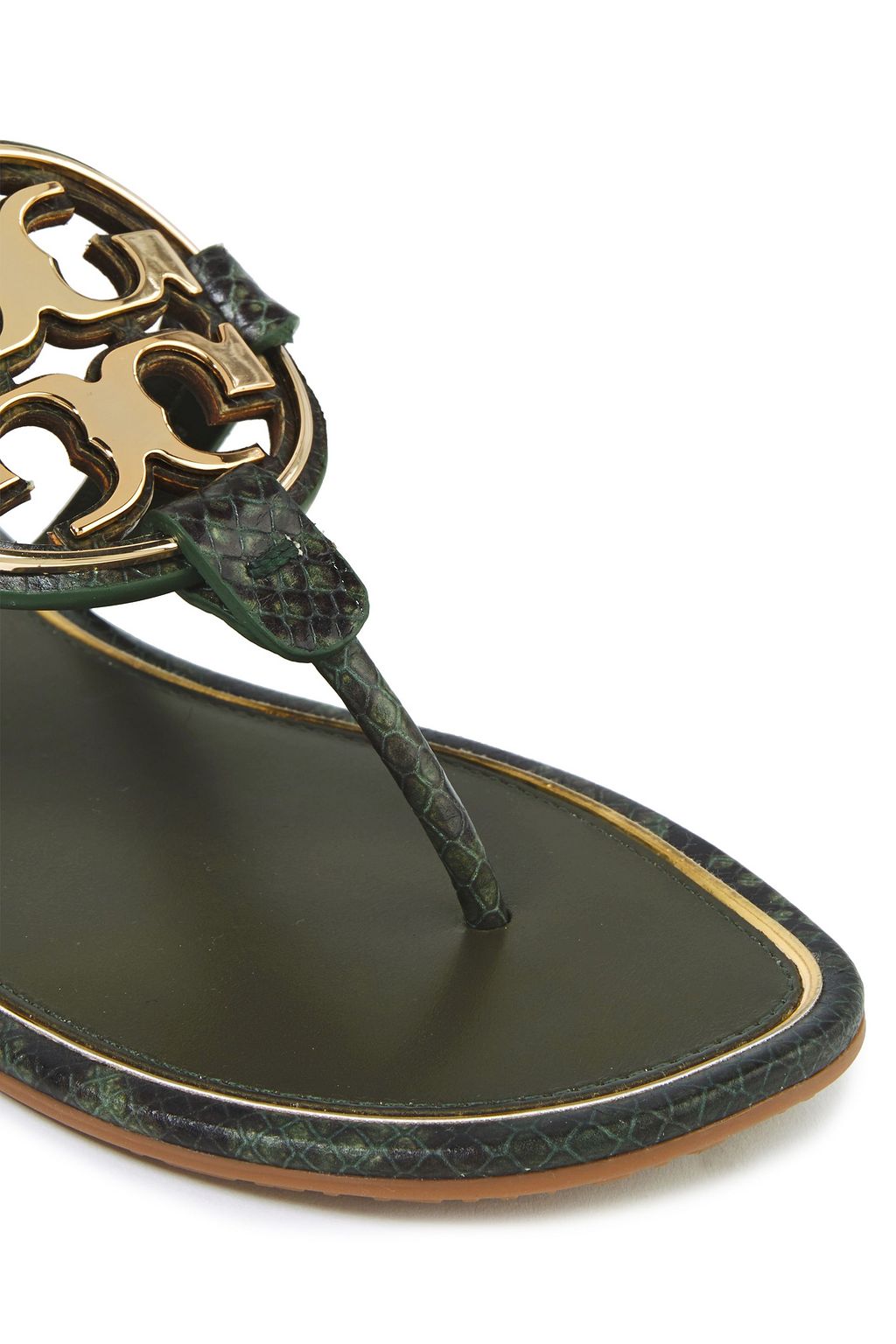 tory burch green sandals