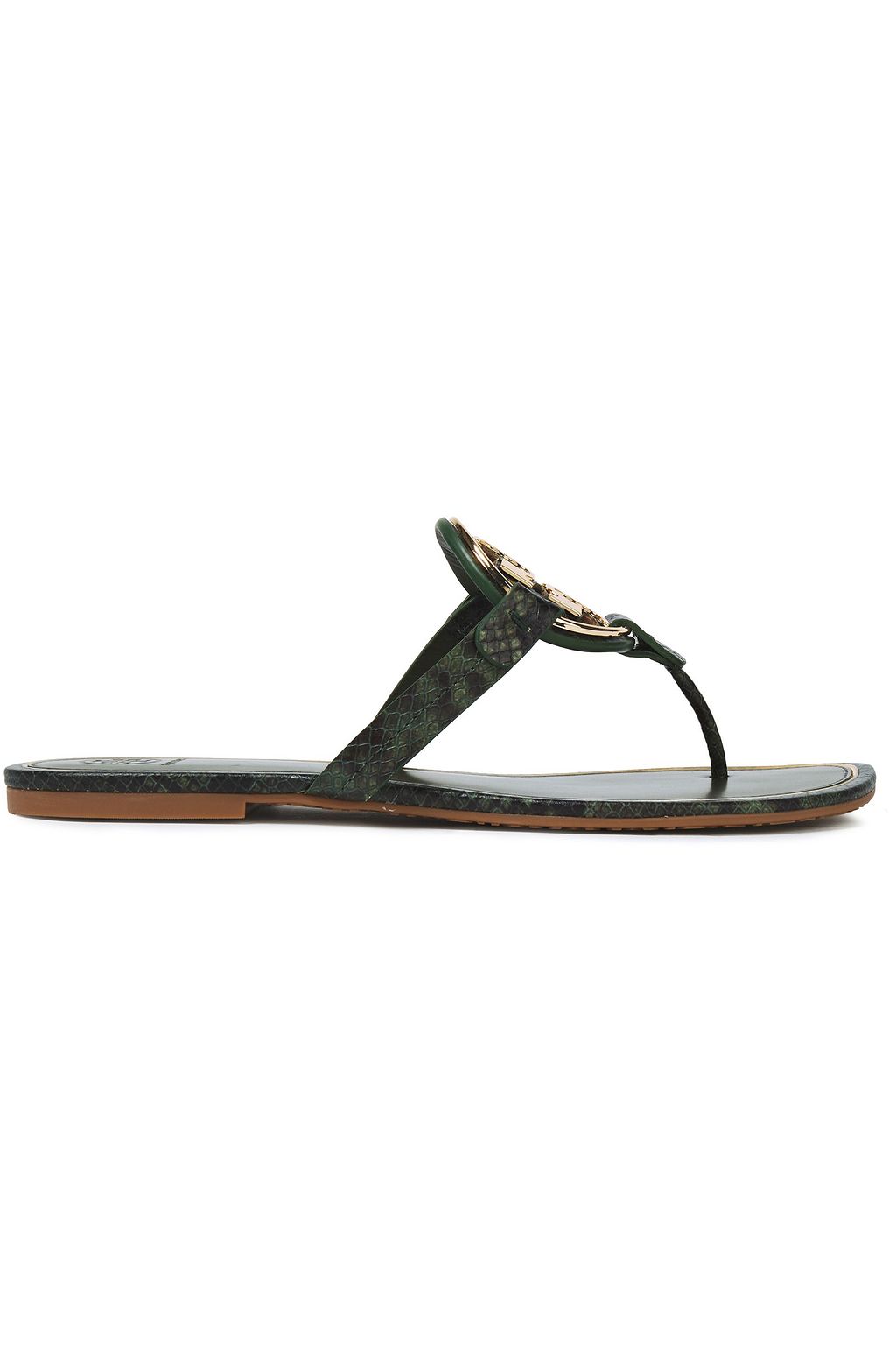 tory burch miller sandals green